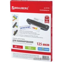 Пленка для ламинирования BRAUBERG глянцевая A4 125 мкм 100 шт 531794
