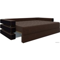 Диван Лига диванов Венеция 27966 (микровельвет, коричневый)