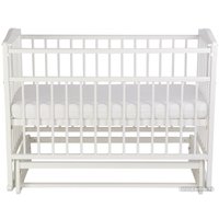 Классическая детская кроватка Фея 204 с маятником (белый)