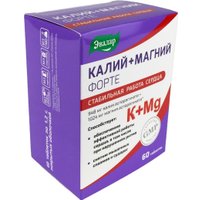 БАД Эвалар Калий+Магний Форте (60 таблеток)
