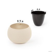 Вазон Альтернатива Жемчужина М8721 (4 л, бежевый)