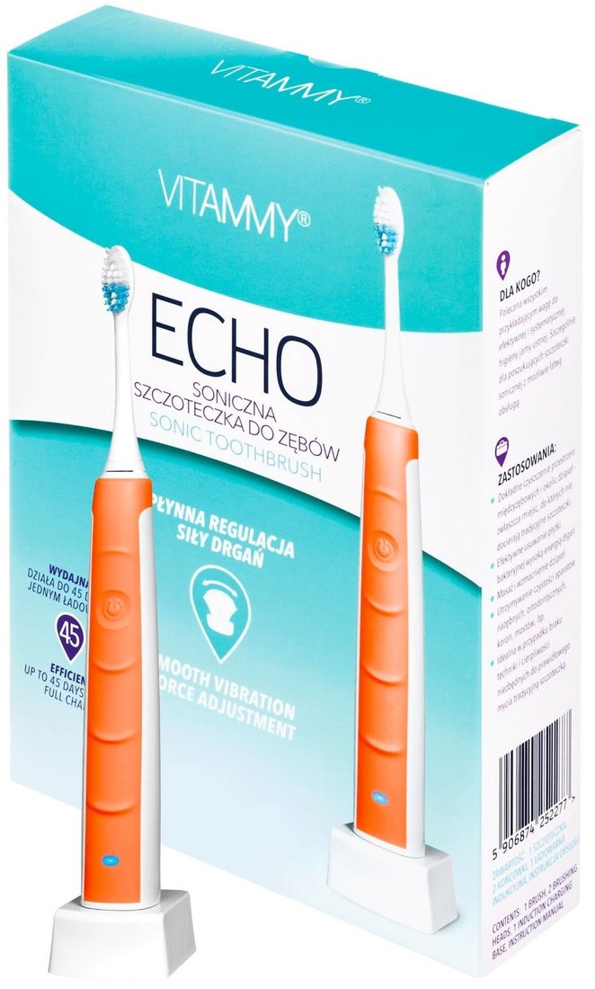 

Электрическая зубная щетка Vitammy Echo (оранжевый)