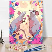 Картина по номерам Red Panda Крыса мем p55300