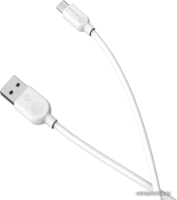 Кабель Borofone BX14 USB Type-A -microUSB (3 м, белый)