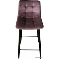 Стул AksHome Mia (пыльная роза велюр HLR25/черный)