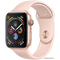 Умные часы Apple Watch Series 4 44 мм (алюминий золотистый/розовый песок)