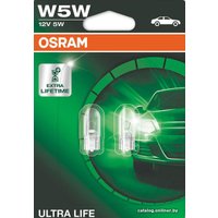 Лампа накаливания Osram Extra LifeTime W5W 2825ULT 2шт
