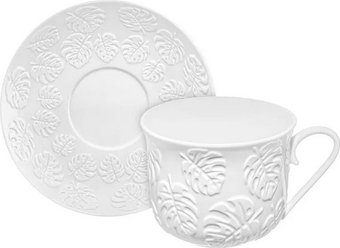 Чашка с блюдцем Elan Gallery Тропики 950447