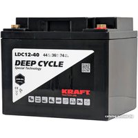Тяговый аккумулятор KRAFT 12V-44Ah(C20) L+ (44 А·ч)
