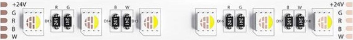 

Светодиодная лента Arte Lamp 14.4W/m дневной белый/разноцветная 5М A2406012-01-RGB4K