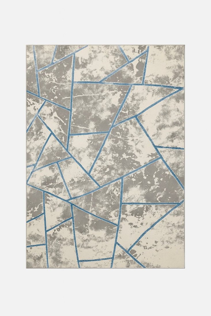 

Ковер для жилой комнаты Radjab Carpet Амальфи Прямоугольник 01518B (2.4x3.4, C.Grey/L.Bule)