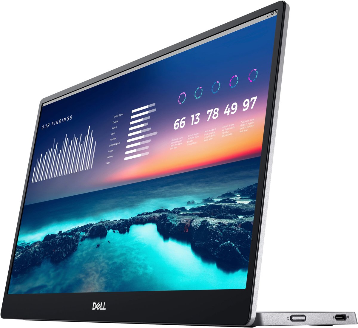 

Портативный монитор Dell C1422H