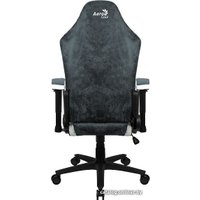 Игровое (геймерское) кресло AeroCool Crown AeroSuede (стальной синий)