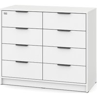 Детский комод Атон Мебель Zeus 1008 ЛДСП с шариковыми направляющими (белый)