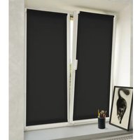 Мини рулонные шторы Delfa Сантайм Лен СРШ-01 МЭД2681 (52x160, черный)