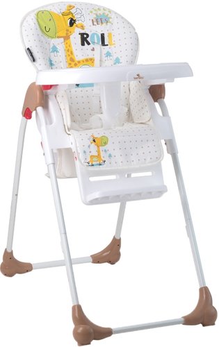 Высокий стульчик Lorelli Oliver 2019 White&Beige Giraffe