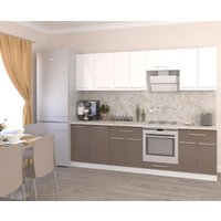 Готовая кухня Кастанье Марта 2.6 (белый глянец) в Бресте