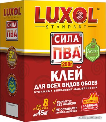 Клей для обоев Luxol Standart Сила ПВА (250 г)