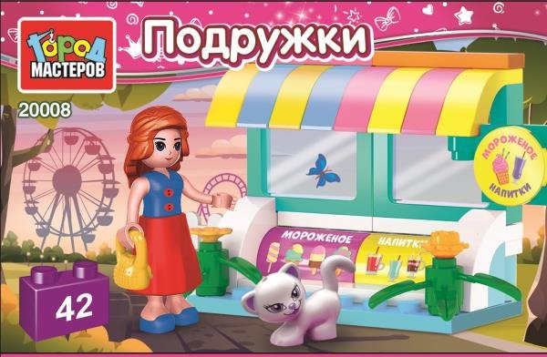 

Конструктор Город мастеров Ларек сладостей 20008-AA