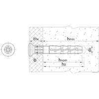 Дюбель-гвоздь Koelner FX 6Lx60 (100шт)