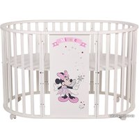 Кроватка-трансформер Polini Kids Disney baby 925, Минни Маус-Фея (белый)