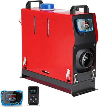 Дизельная тепловая пушка WinFull 8 кВт 12в в корпусе (красный, 1 выход)