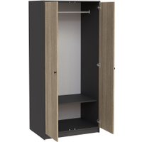 Шкаф распашной Mio Tesoro Мини 2 двери 2.07.01.030.12 (черный/сонома) в Гомеле