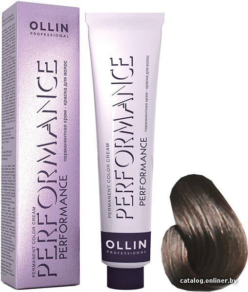 Крем-краска для волос Ollin Professional Performance 7/09 русый прозрачно-зеленый