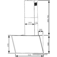 Кухонная вытяжка CENTEK CT-1829-60 (белый)