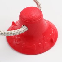 Игрушка для собак Sima-Land Кость на присоске 7916136 (красный)