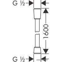 Душевой шланг Hansgrohe Isiflex 28276670 (черный матовый)