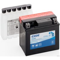 Мотоциклетный аккумулятор Exide ETX5L-BS (4 А·ч)