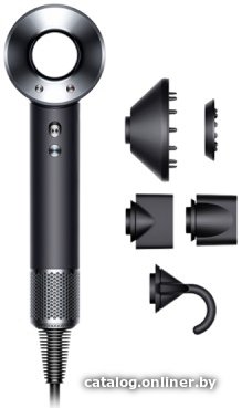 Фен Dyson HD08 Supersonic (евровилка, черный/никель)