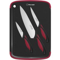 Набор ножей Rondell Arsenale RD-1891 (черный/бордовый)