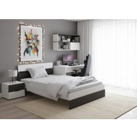 Кровать PROxSON Milton 80x190 (белый/черный)