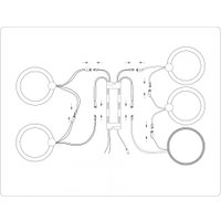 Припотолочная люстра Ambrella light FA3808/4 WH