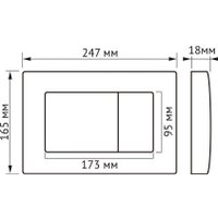 Унитаз подвесной Berges Wasserhaus Floe S Rimless + АТОМ 410 AT-043336 (с сиденьем)