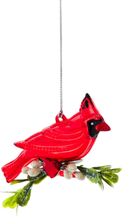 

Елочная игрушка Kurt S. Adler Christmas 2025 Красный кардинал T3797