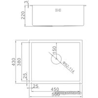 Кухонная мойка Gerhans K35043