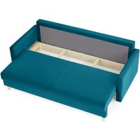 Диван Mio Tesoro Дублин 497 3-х местный (аквамарин 1102)