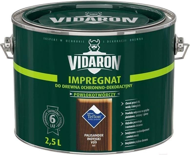 

Пропитка Vidaron Impregnant V09 2.5 л (индийский палисандр)
