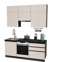 Готовая кухня ВерсоМебель Эко Премиум 2.0 (кашемир/ст. тунис) в Солигорске