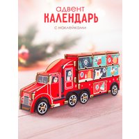 Адвент-календарь Woody Машина с наклейками На 7 дней 08323