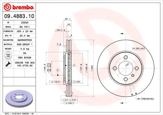 

Brembo 09488310