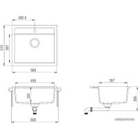 Кухонная мойка Aquasanita Quadro SQQ100W (миндаль 113)