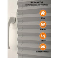 Плиссе Delfa Crep BLO СПШ-36206 (34x160, серебро)