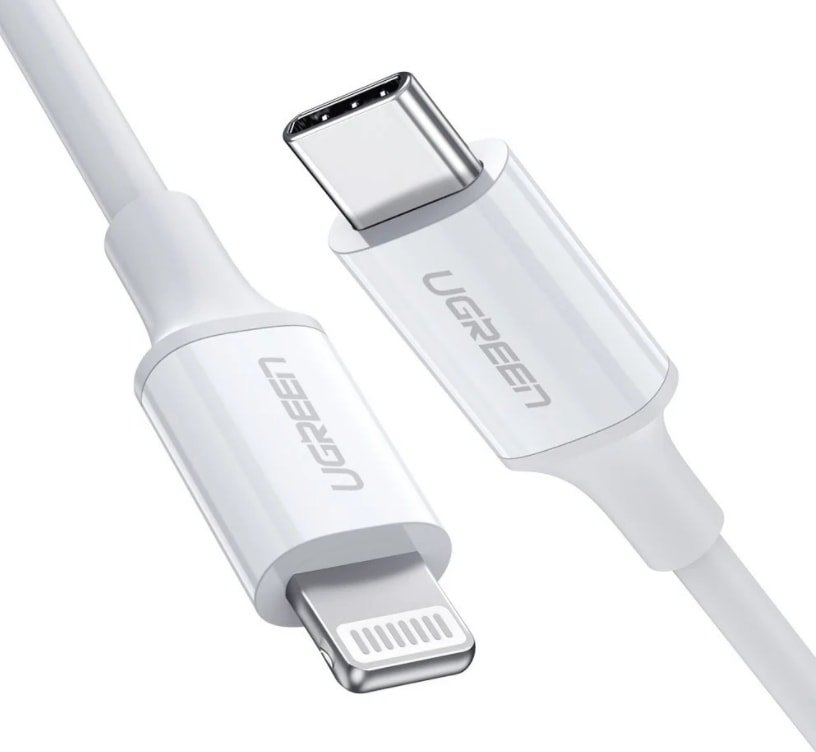 

Кабель Ugreen US171 60748 USB Type-C - Lightning (1.5 м, белый)