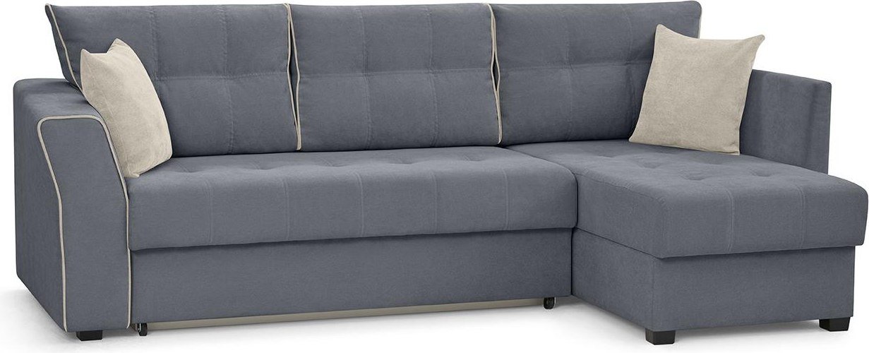 

Угловой диван Mio Tesoro Камил 484 (правый, 1246 темно-серый)