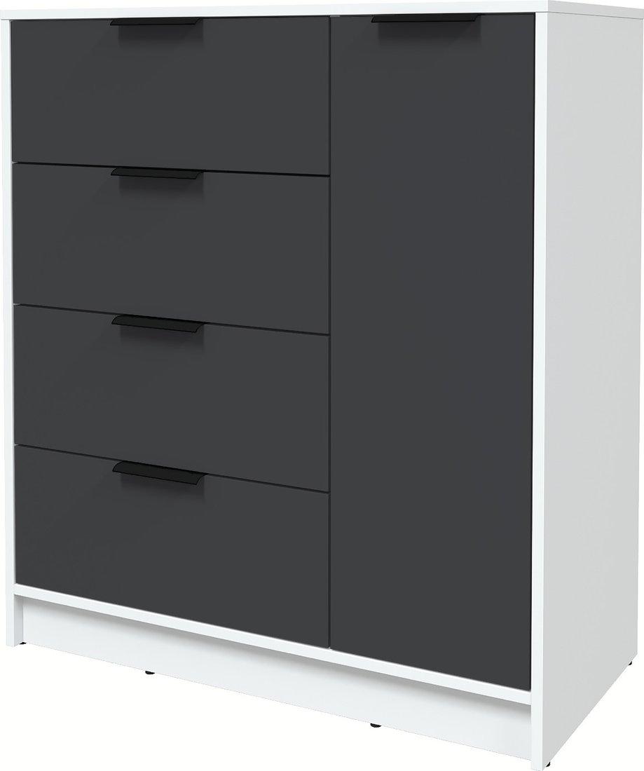 

Тумба Интерлиния Концепт КТ-Т90 Глосс (белый платинум/пепел)