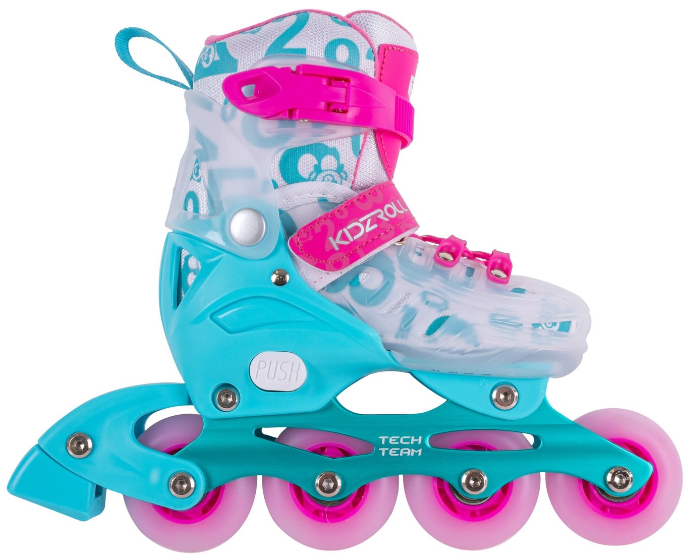 

Роликовые коньки Tech Team Kidzroll Pink (р.36-39, розовый)